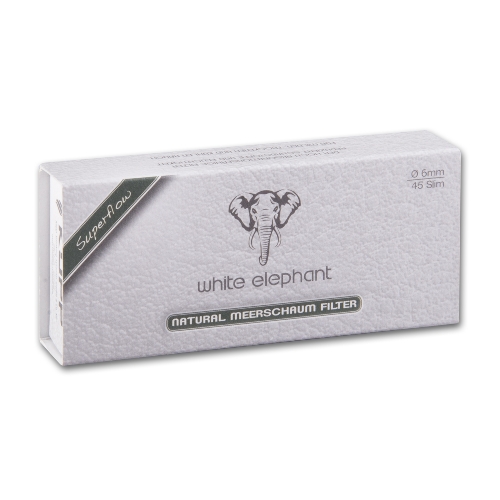 Pipa filter White Elephant Superflow tajtékkővel töltött, 6mm - 45db